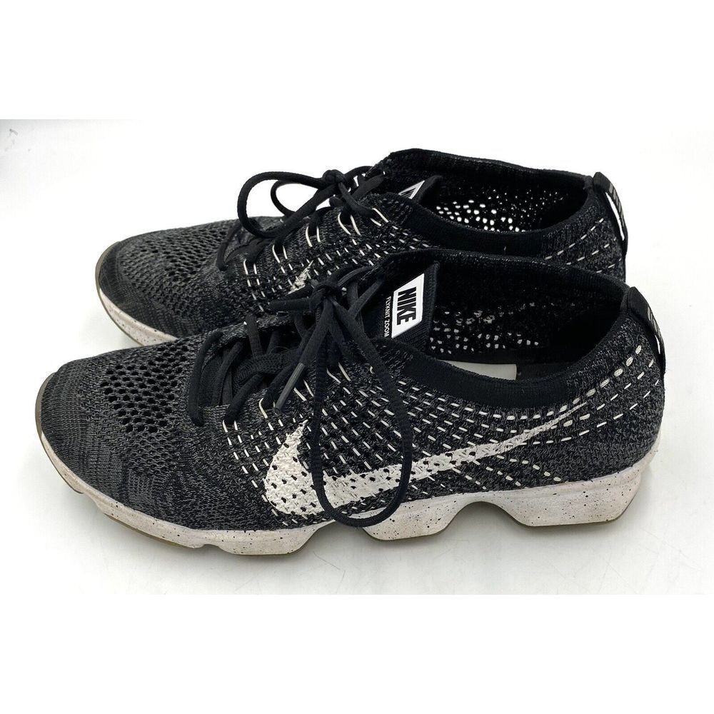 Nike Flyknit Zoom Agility Womens Running Shoes Sneaker 698616-001 Black Size 9‎